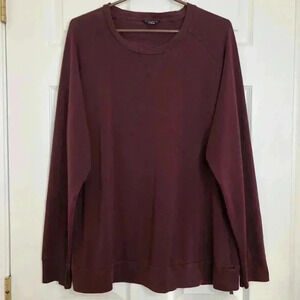 David Gandy For Autograph Long Sleeved  Shirt Buttons Burgundy Size Extra Large